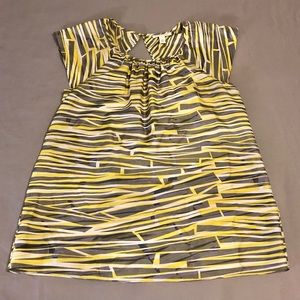 Banana Republic Lightweight 100% Silk Cap Sleeve Blouse Size 12